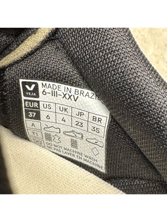 Veja Rio Branco II Alveomesh Black White Sneakers, Size 6 NWOB - Picture 10 of 10